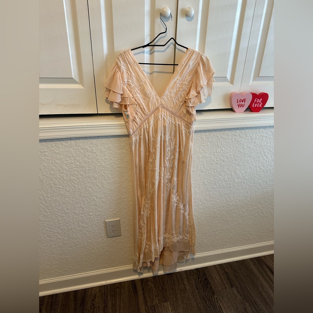 love the label light pink dress